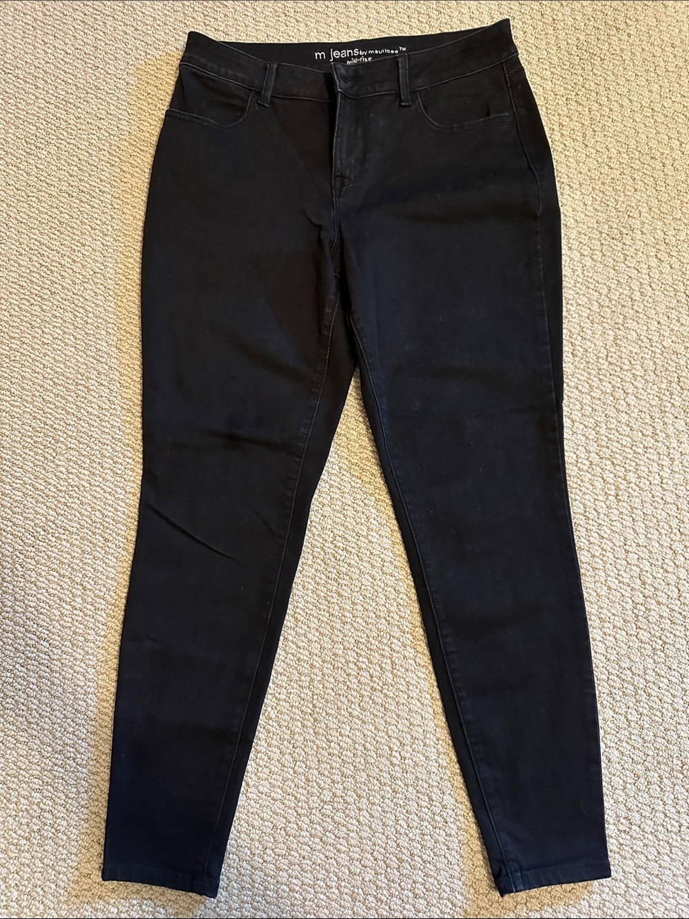 Maurice’s M Jeans Black Women's Slim Fit Jeans mid rise L regular NWOT Stretchy